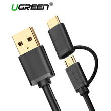 Load image into Gallery viewer, Ugreen Micro USB Cable 2 in 1 USB Type C Cable